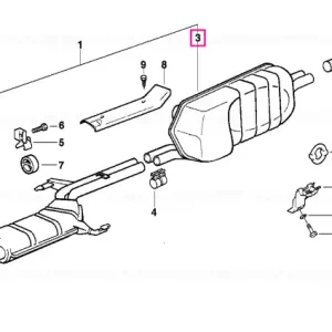 Rear silencer - BMW Reducere extra