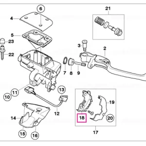 Suport cablu Bowden - BMW Motorrad Reducere specială