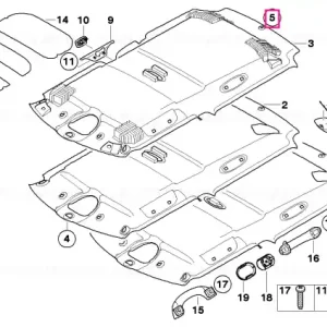 Plată securizată Nit expandabil CARBON BLACK - BMW - Mini