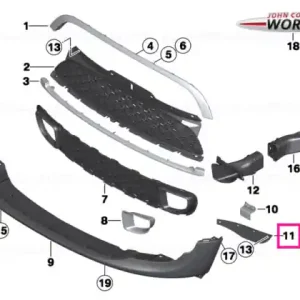 Deflector lip left - BMW - Mini Reducere specială