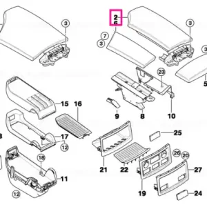 Capac consola centrala BEIGE - BMW Noutate