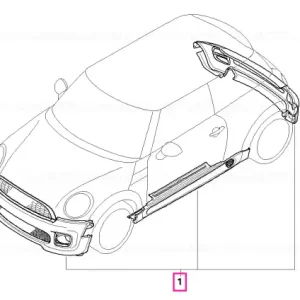 Aerodynamic package primed PDC - BMW - Mini Noutate