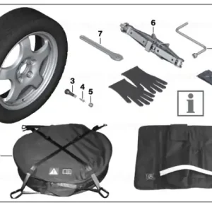 Plată securizată Roată de rezervă compactă - Alloy wheel 84 cu anvelopa Continental CST 17 - 135/90R17 104M - BMW Seria 3 F34, Seria 5 F11