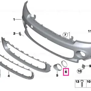Ultima șansă Capac lampa ceata grunduit dreapta - BMW - Mini
