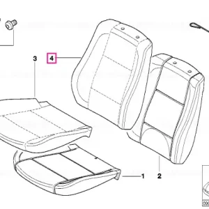 Husa spatar piele GRANATROT - BMW Premium