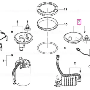 Locking plug left - BMW Nu rata