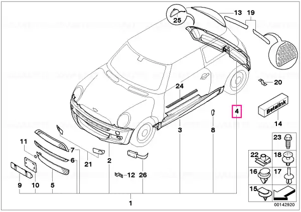 Preț promoțional Primed rear apron - BMW - Mini