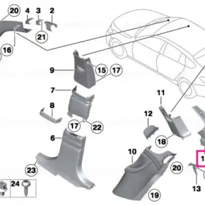 Reduceri Capac coloană D dreapta OYSTER - BMW