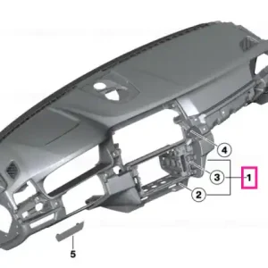 Instrument panel, Head-Up Display SCHWARZ - BMW Calitate înaltă