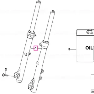 Fork leg left - BMW Motorrad Doar azi