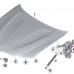 Right engine hood hinge - BMW Vezi acum