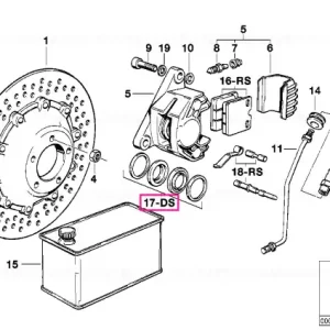 Kit reparație etrier frână D=38MM - BMW Motorrad Livrare gratuită