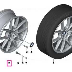 Disk wheel, light-alloy, liquid black 9JX20 ET:44 - BMW Ofertă exclusivă