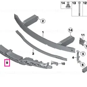 Discount Impact absorber, top - BMW