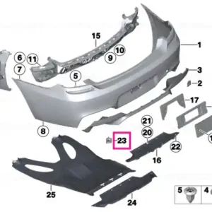 Set suporturi senzor PDC spate M - PDC - BMW Preț redus