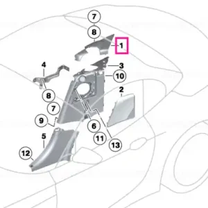 Preț mic Trim lateral superior dreapta - BMW