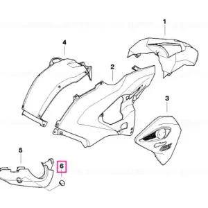 Capac acoperire drept AURA-WHITE - BMW Motorrad Reducere de preț