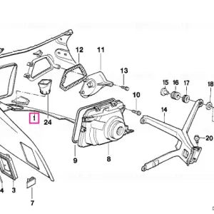 Trim superior prim OHNE LUFTKLAPPE - BMW Motorrad Vezi acum
