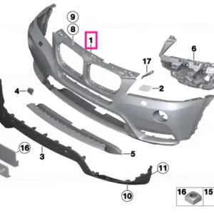 Capac trim bara față prim - BMW Plată sigură