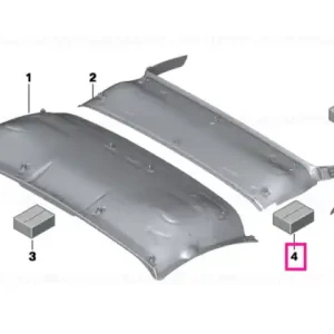 Transport gratuit Fastening kit for headliner - BMW
