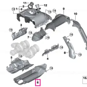 Heat shield, lower - BMW Preț mic