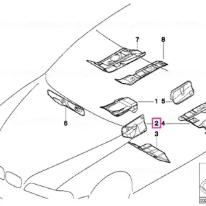 Left front tunnel multilayer damping - BMW Transport gratuit
