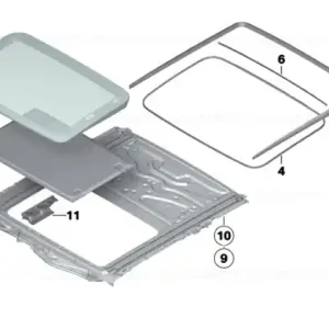 Supended headliner ANTHRAZIT - BMW Transport gratuit