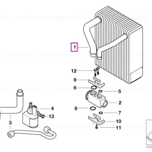 Doar azi Evaporator - BMW