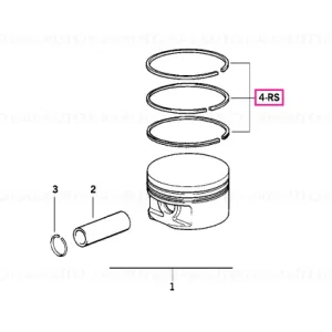Promoție Kit reparație inele piston Alusil (00) - BMW
