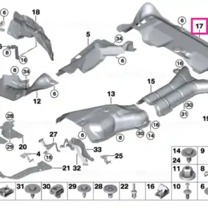 Mai ieftin Heat insulator rear silencer M - BMW