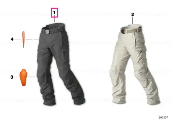 Reducere specială Trousers Summer 3, black XS - BMW Motorrad
