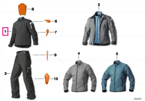 Reducere extra Jacket Tourshell, men, black 54 - BMW Motorrad