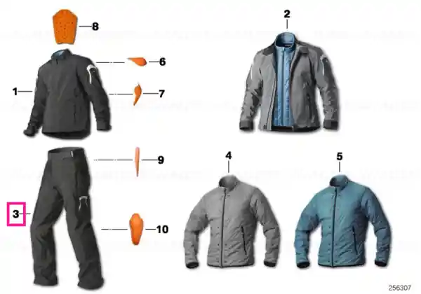Trousers Tourshell, men, black 52 - BMW Motorrad Preț promoțional