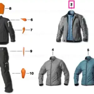 Jacket Tourshell, men, mineral grey 50 - BMW Motorrad Popular