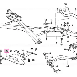 Heat resistant plate front left - BMW Calitate înaltă