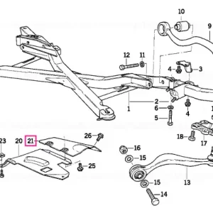 Cel mai bun preț Heat resistant plate rear left - BMW