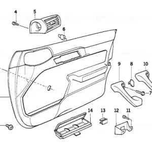 Reduceri Panou ornamental țesătură ușă față dreapta 0273/283/295NAT - BMW