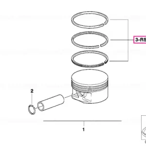 Lichidare de stoc Kit reparație inele piston Alusil (0) - BMW