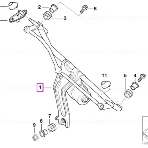 Cumpără acum Linkage, wiper system with motor - BMW - Mini