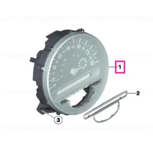 Ofertă specială Speedometer, instrument panel KM/H SILVER - BMW - Mini