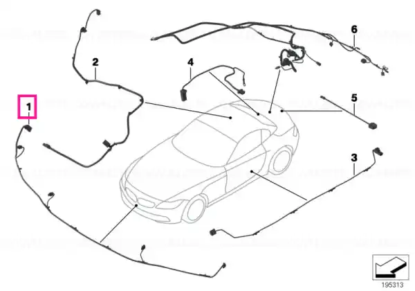 Reducere de preț Wiring set PDC, front - BMW