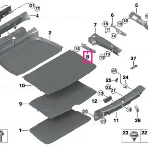 Insert tavă depozitare dreapta - BMW - Mini Ofertă de sezon