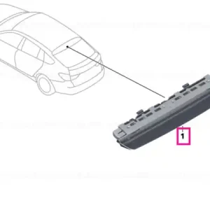 Ieftin Lampa stop aditionala - BMW Seria 5 F07 - cu parasolar