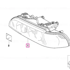 Bestseller Headlight left - BMW