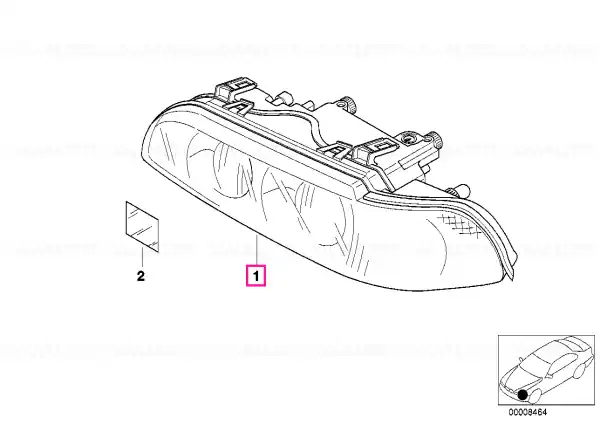 Headlight left - BMW Reducere