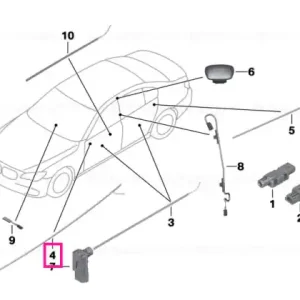 Conductor fibra optica, usa fata, stanga - BMW Seria 5 F07 GT Cumpărături sigure