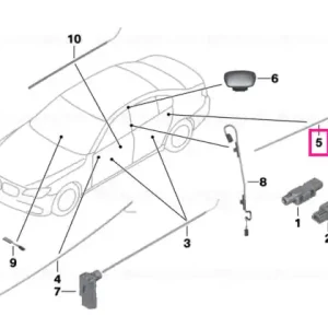 Preț mic Optical conductor, door, rear top right - BMW