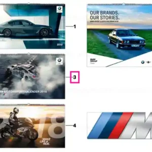 Ieftin BMW wall calendar Motorsport E-COM SINGLE PA