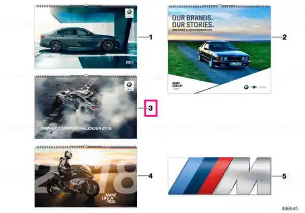 Ieftin BMW wall calendar Motorsport E-COM SINGLE PA