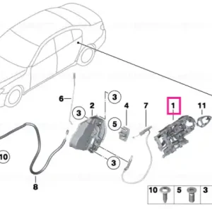 Preferatul clienților Carrier, outside door handle, right - BMW